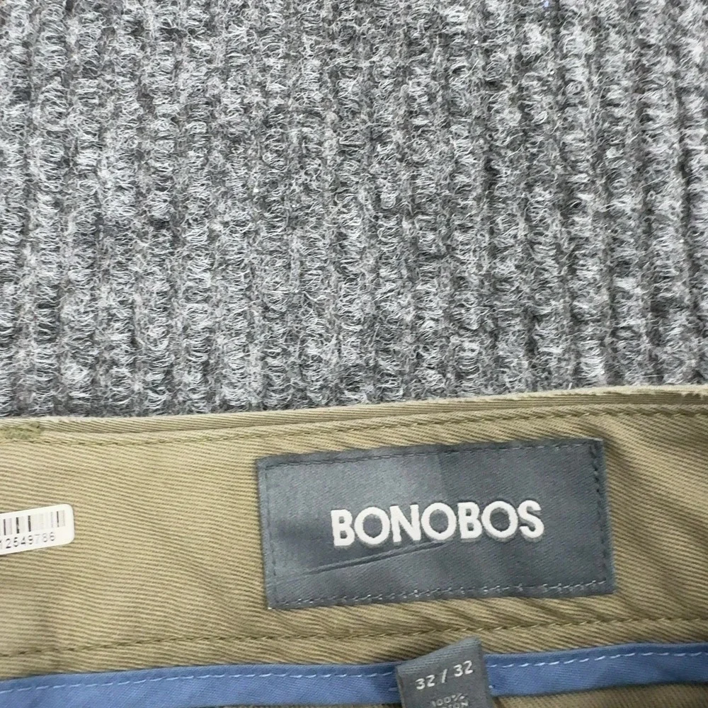 Bonobos Saturday Chino Pants Mens 32x32 Tan Cotton Casual Classic Style